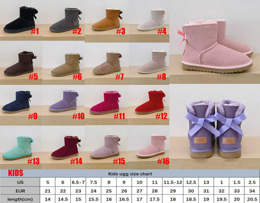 Kids U Bow Boots 13-16