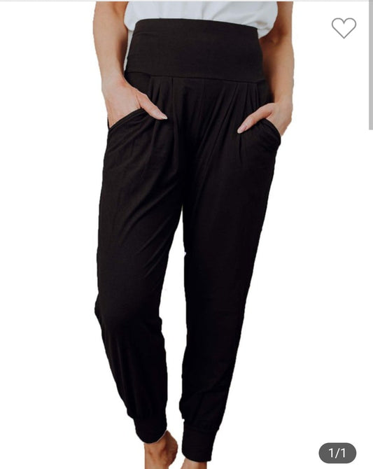 Butter Black Pocket Joggers