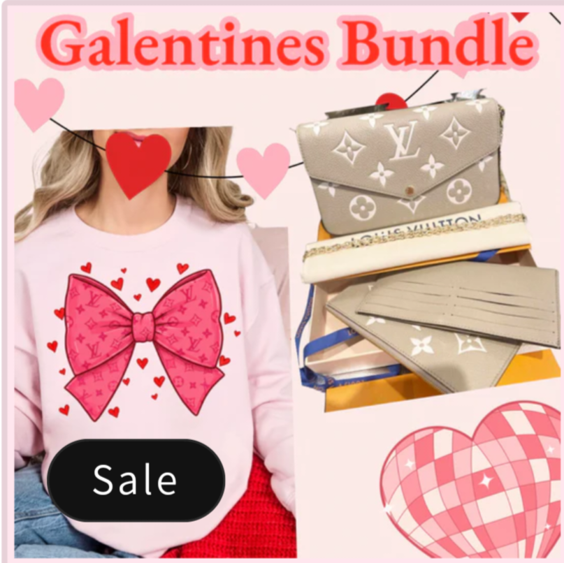 Galentine Crossbody w/ insert & Pullover Bundle
